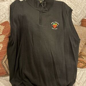 Royal Aberdeen Gold Course Black Vest with Embroidered Logo XL